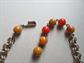 1950's Bakelite and Lucite Fruit Salad Necklace And Earrings Vintage Jewelry Fall Colors