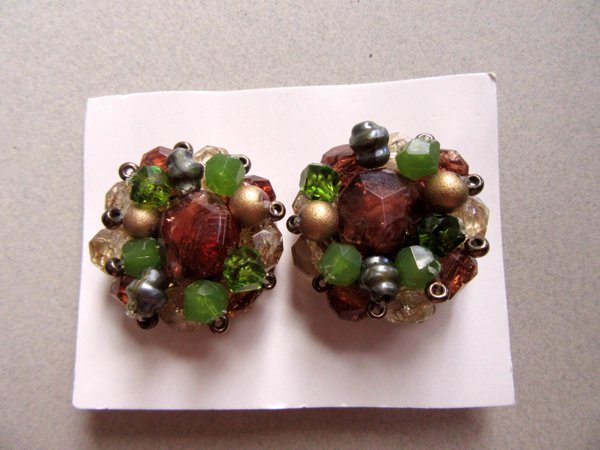 Vintage Western Germany Earrings Signed Jewelry