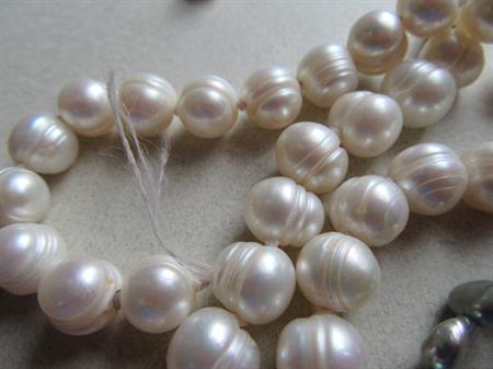 Genuine Pearls Broken Necklaces Lot Sterling Clasps Jewelry Making