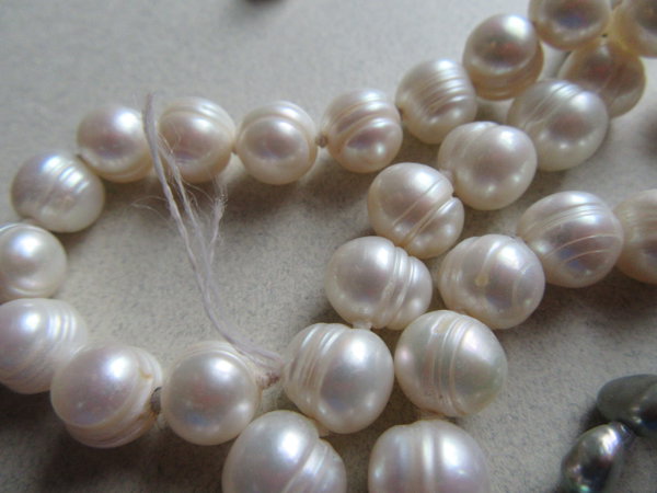 Genuine Pearls Broken Necklaces Lot Sterling Clasps Jewelry Making