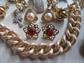 Vintage And Up Jewelry Lot Alfani Liz Clairborne Rhinestone Bracelets Dress Clip Earrings Pins