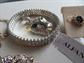 Vintage And Up Jewelry Lot Alfani Liz Clairborne Rhinestone Bracelets Dress Clip Earrings Pins