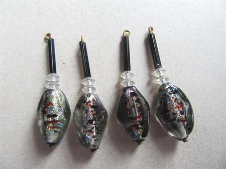 Vintage Venetian Glass Earrings Need Ear Wires