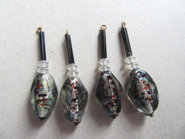 Vintage Venetian Glass Earrings Need Ear Wires