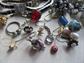 Junk Jewelry Lot Harvest Rhinestones Repurpose  Miriam Haskell Single Earring Jewelry Making Destash