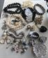 Junk Jewelry Lot Harvest Rhinestones Repurpose  Miriam Haskell Single Earring Jewelry Making Destash