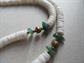 1970's Pucca Shell Mother of Pearl Horn Pendant Necklace Tropical Luau Tiki