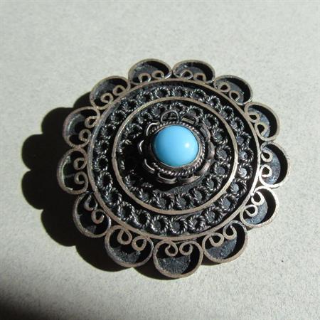 Vintage Sterling Silver Pin Made in Palenstine  Fine Jewelry