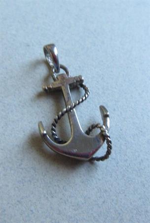Vintage Sterling Silver Anchor Pendant Sailor Navy  Fine Jewelry