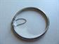Vintage Sterling Silver Hinged Bangle Bracelet 925 6.4 Grams Fine Jewelry