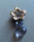 Artisan Made 10k Gold Flower and Amethyst?  Beads Pendant Fine Jewelry