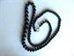 Vintage Black Beads Necklace With 10K Clasp Gutta Percha? Vulcanite? Bog Wood?
