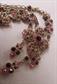 Pink And Purple Rhinestone Flower Necklace 