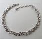 Vintage 1950's Trifari Silver Tone Bow Choker Necklace Signed Jewelry