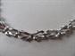 Vintage 1950's Trifari Silver Tone Bow Choker Necklace Signed Jewelry