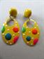 1980's Polka Dot Earrings Vintage Jewelry