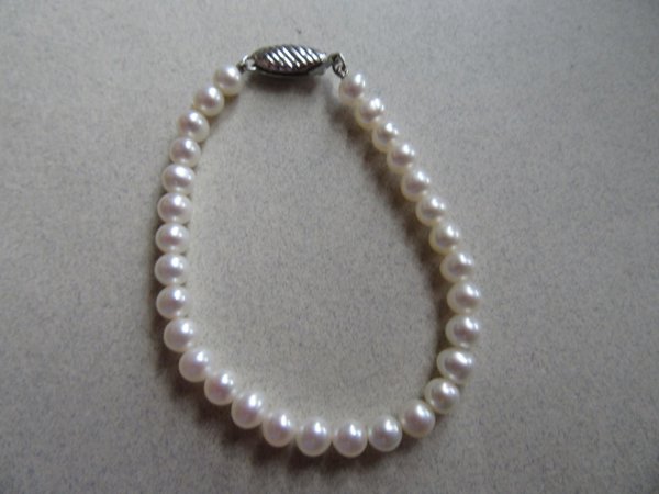 Genuine Pearl Baby Bracelet 14k Clasp Baby Girl Shower Gifts