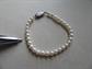 Genuine Pearl Baby Bracelet 14k White Gold Clasp Baby Girl Shower Gifts