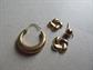 14K Gold Scrap Gold Lot 1.1 Grams Single Hoop Earring Jewelry Enhansers Pair