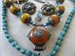 Vintage Jewelry Lot Necklaces Earrings Beads Rabbit Pin