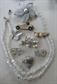 Vintage And Up Jewelry Lot Crystal Beads Rhinestone Pins JJ 