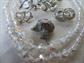 Vintage And Up Jewelry Lot Crystal Beads Rhinestone Pins JJ 