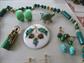 Vintage Jewelry Lot Christmas Pin Copper Acorn Turtles