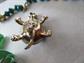 Vintage Jewelry Lot Christmas Pin Copper Acorn Turtles