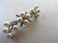 Vintage 1950's Faux Pearl Rhinestone Pin Something Old Bridal