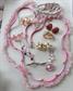 Vintage Jewelry Lot Mod Necklace Rose Quartz Kramer Earrings