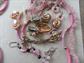 Vintage Jewelry Lot Mod Necklace Rose Quartz Kramer Earrings