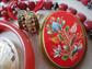 Vintage Red Jewelry Lot Mother of Pearl Fish Necklace Lucite Bangle Rhinestone Crown