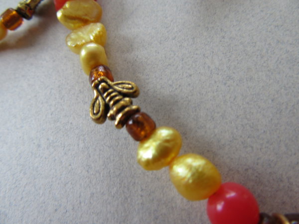 Genuine Fresh Water Pearl Bees Necklace Set For Crafting