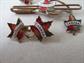 Vintage Enameled Maple Leaves Canada Souvenir Pins and Tie Bar Summerside Niagara Falls