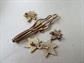 Vintage Enameled Maple Leaves Canada Souvenir Pins and Tie Bar Summerside Niagara Falls