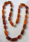 Vintage Bakelite Necklace Mid Century Iced Tea Tortoise
