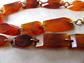 Vintage Bakelite Necklace Mid Century Iced Tea Tortoise