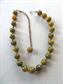 Vintage Genuine Bakelite Choker Necklace Beads Yellow Creamed Spinach For Restringing Destash