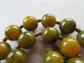 Vintage Genuine Bakelite Choker Necklace Beads Yellow Creamed Spinach For Restringing Destash