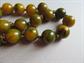 Vintage Genuine Bakelite Choker Necklace Beads Yellow Creamed Spinach For Restringing Destash