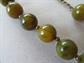 Vintage Genuine Bakelite Choker Necklace Beads Yellow Creamed Spinach For Restringing Destash