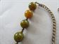 Vintage Genuine Bakelite Choker Necklace Beads Yellow Creamed Spinach For Restringing Destash