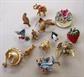 Vintage Figural Pin Lot Birds Rhinestone Strawberry Penguin Rabbit Eagle Ladybug