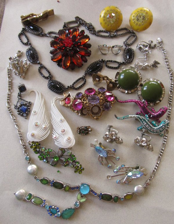 Rhinestone Harvest Lot Jewelry Making Repurpose