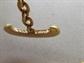 Avon 1975 Large Textured Gold Tone Link Aluminum Chain