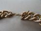 Avon 1975 Large Textured Gold Tone Link Aluminum Chain