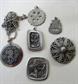 Vintage Mid Century Pendants Lot and Necklace R. Tennesmed  Sweden Lord Python England Signed Jewelry