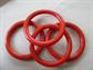 Vintage Genuine Bakelite Paprika Swirl Bangle Bracelets Stack