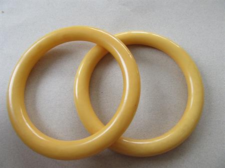 Vintage Genuine Bakelite Maize Corn Bangle Bracelets