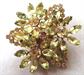 Citrine Rhinestone Pin Vintage Jewelry